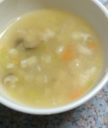 離乳食完了期☆鱈とたっぷり野菜のスープ