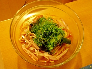 棒棒鶏タレ+コチュジャン＝ビビン麺♪