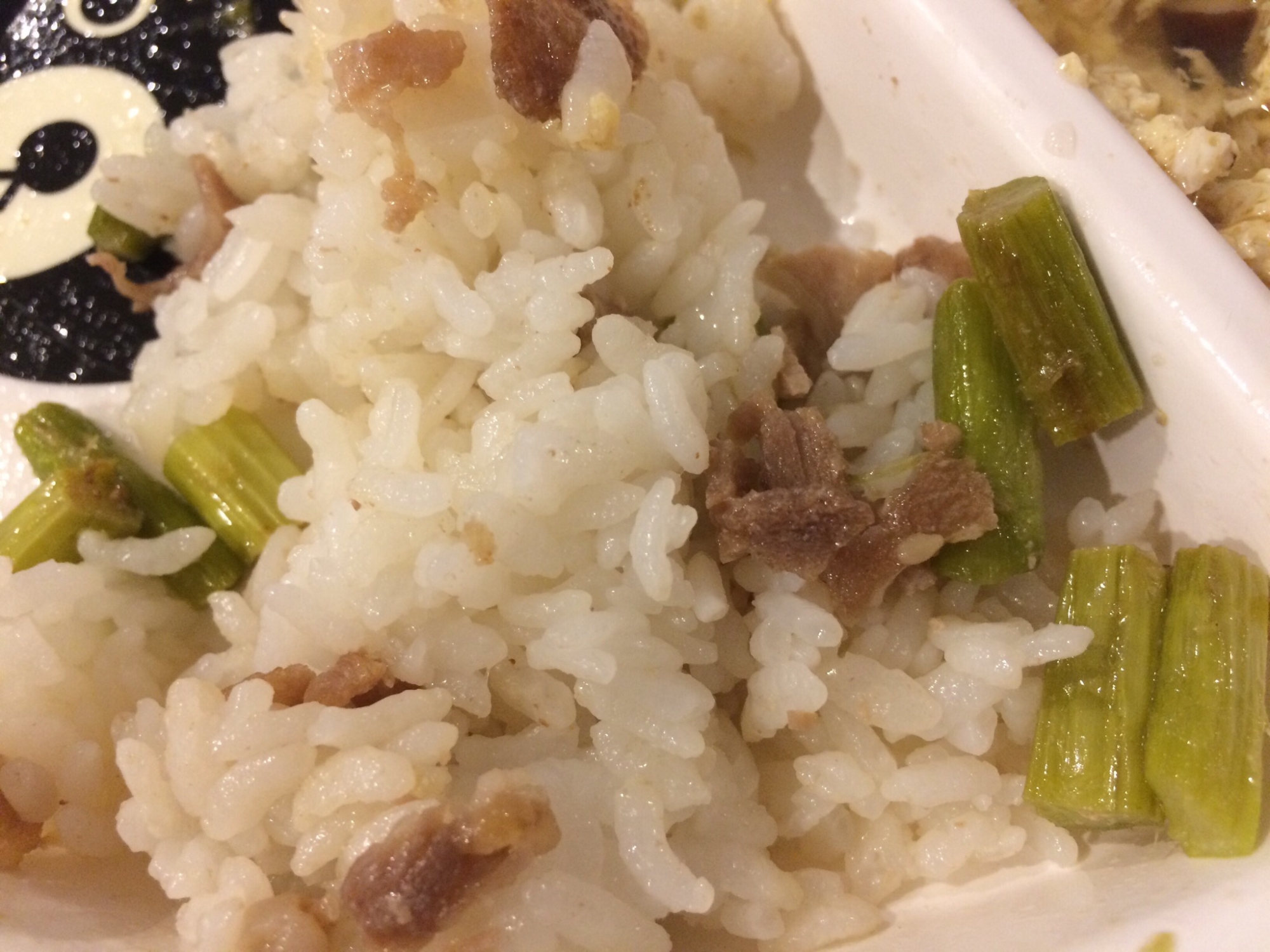 幼児食！アスパラと豚肉の混ぜご飯