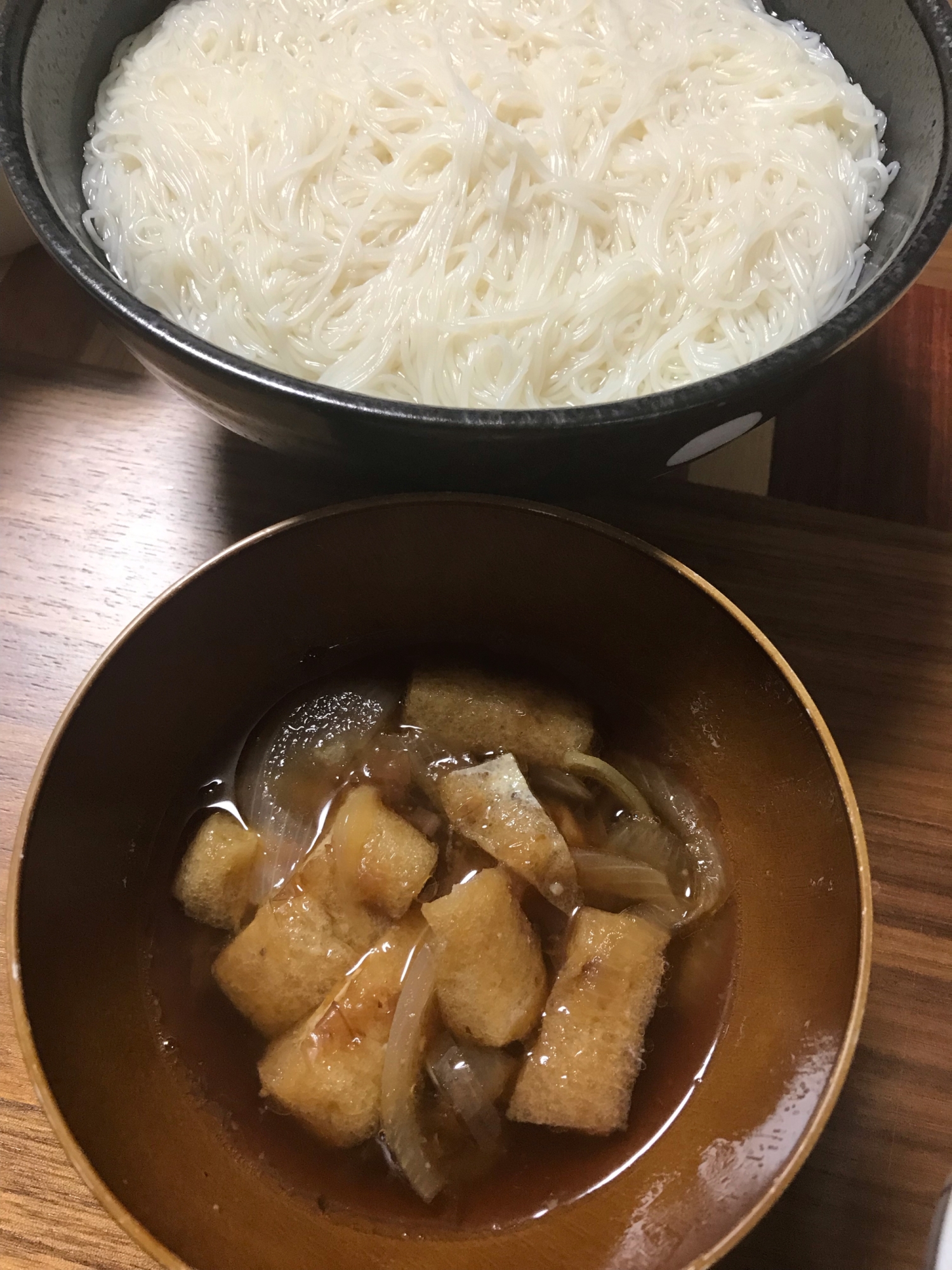 素麺のあったかいつけつゆ♩