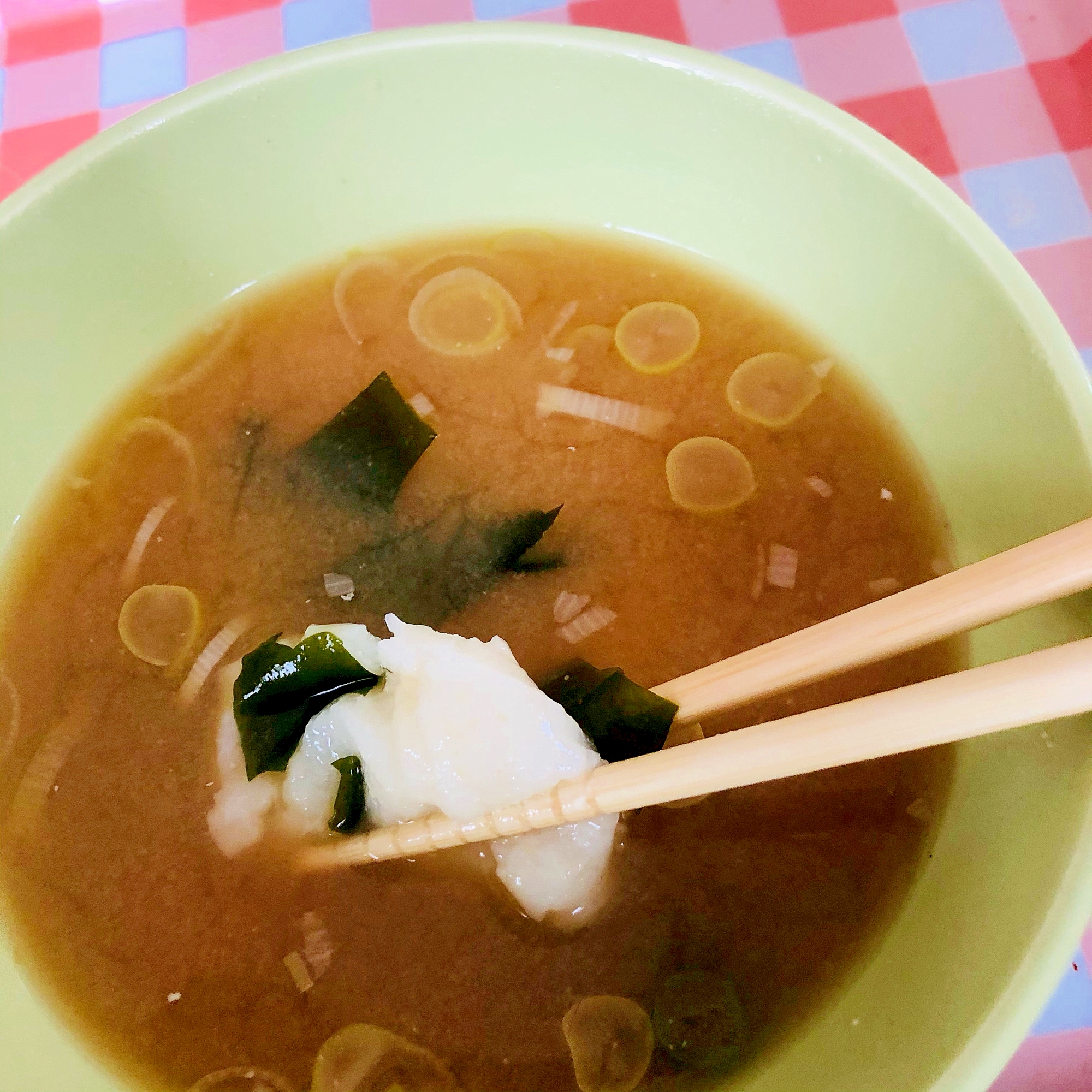 餅入りの味噌汁