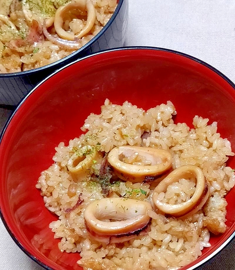 旬のヤリイカで簡単♪炊飯器で作るイカ飯