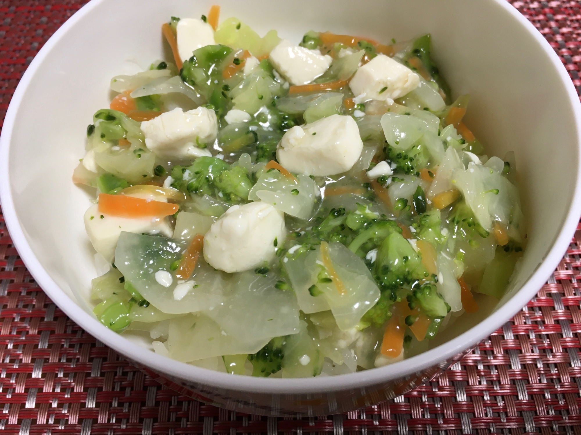 【幼児食】豆腐と野菜のあんかけ丼★