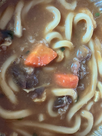 豚肉入りカレーうどん