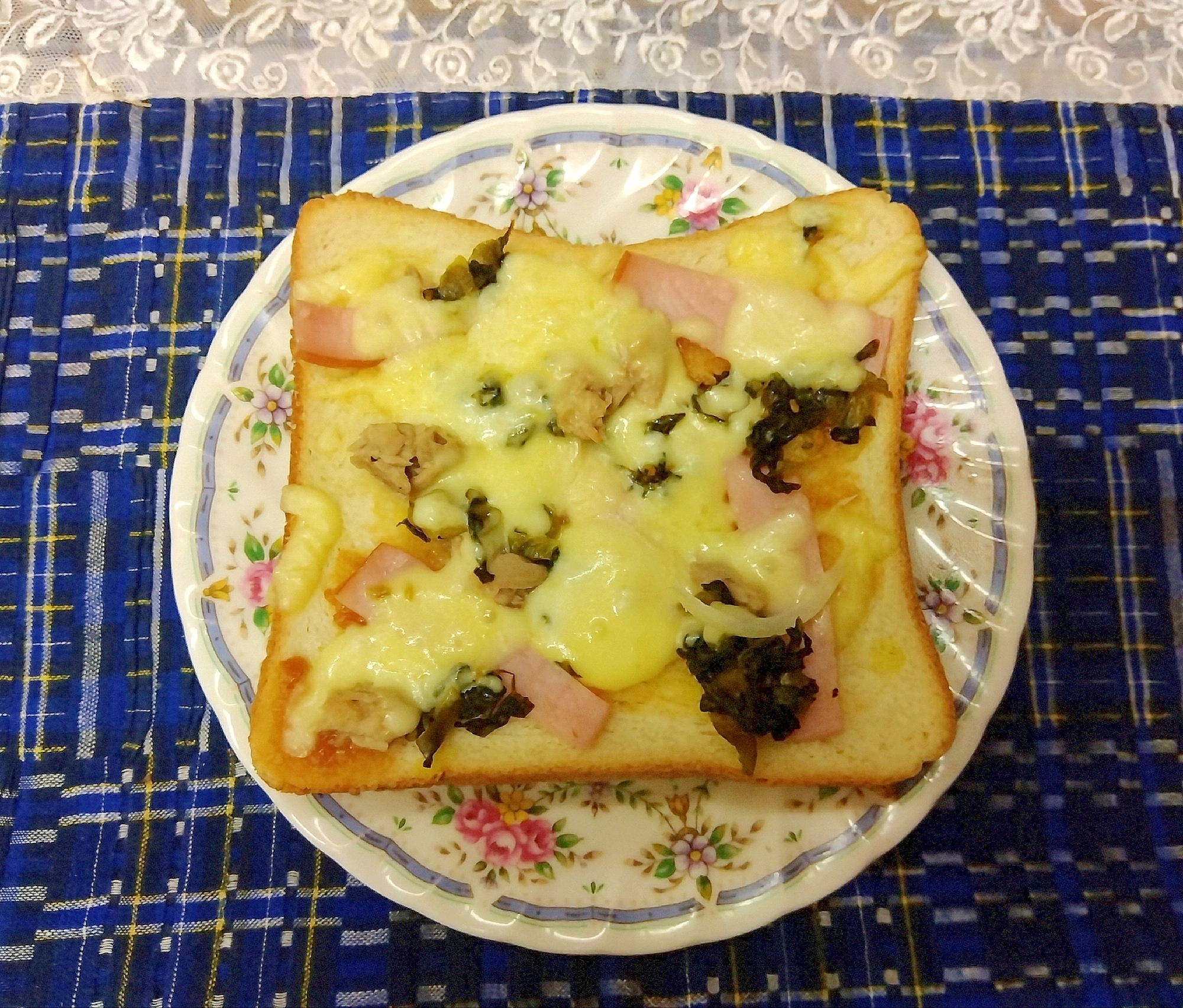 漬物のピザトースト