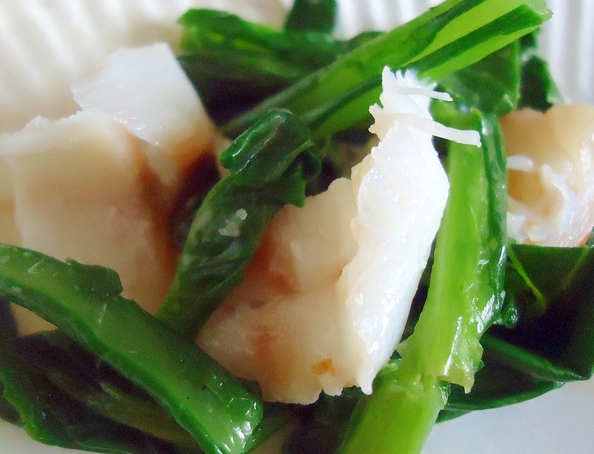 赤魚（干物）小松菜和え