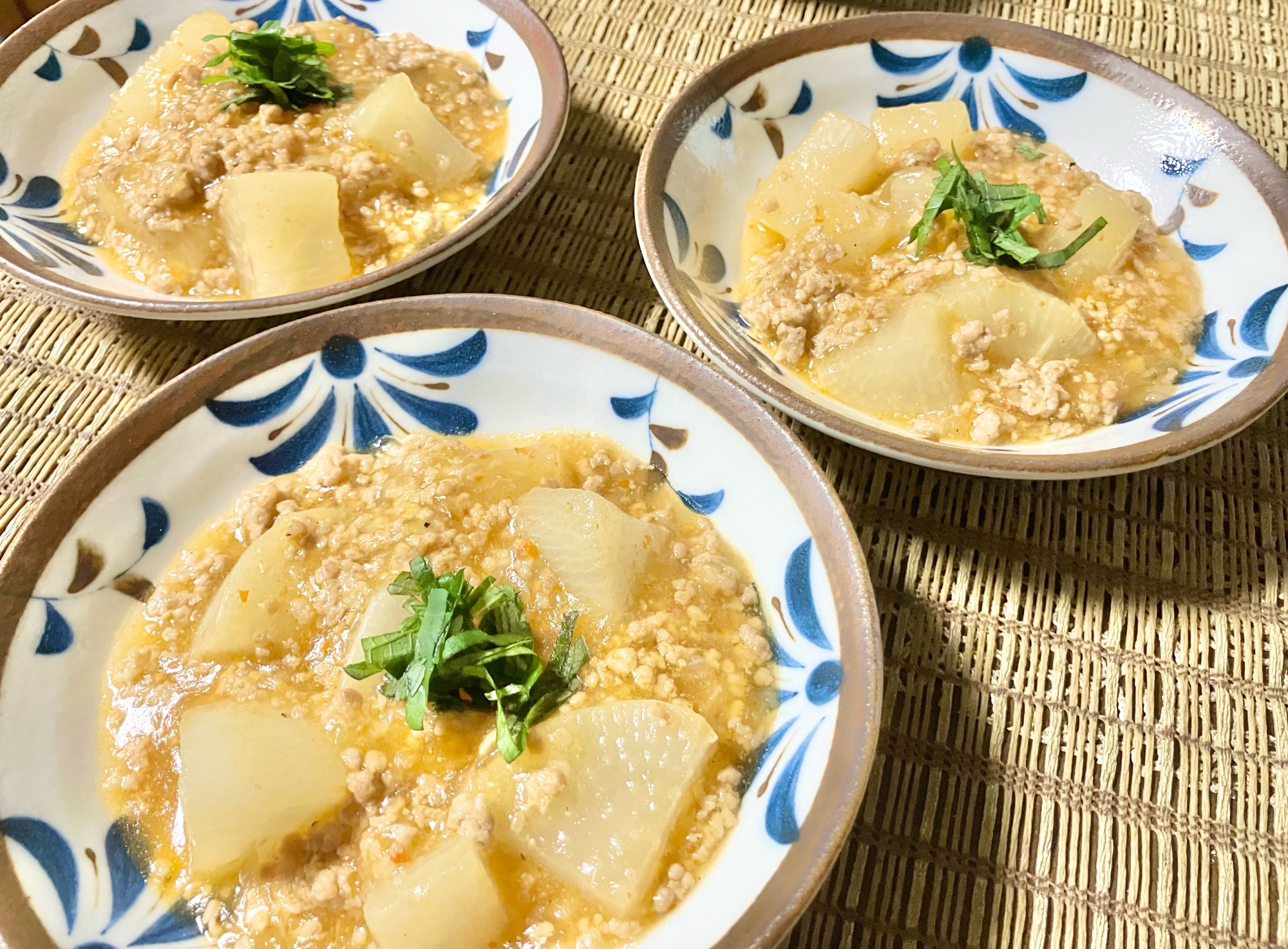 簡単☆豚ひき肉と大根の煮物