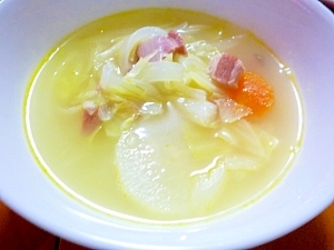 ベーコン野菜でさっぱりあっさりすーぷ レシピ 作り方 By Sel123 楽天レシピ