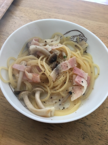 牛乳で簡単! クリームスープパスタ