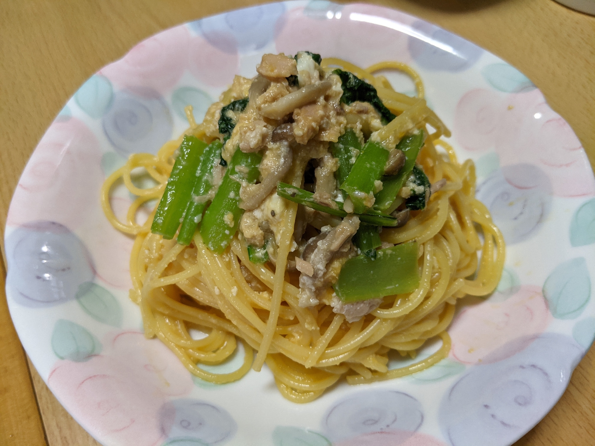 和風ツナ卵パスタ