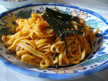 キムチ卵焼きうどん＾＾