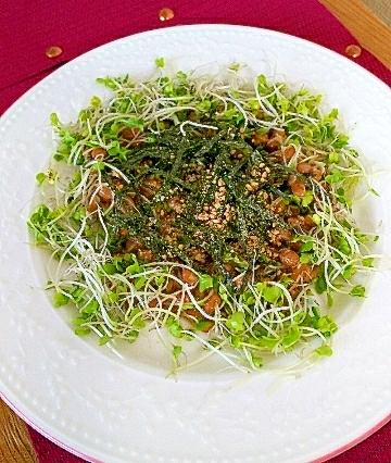 栄養満点！納豆＆スーパースプラウトサラダ☆