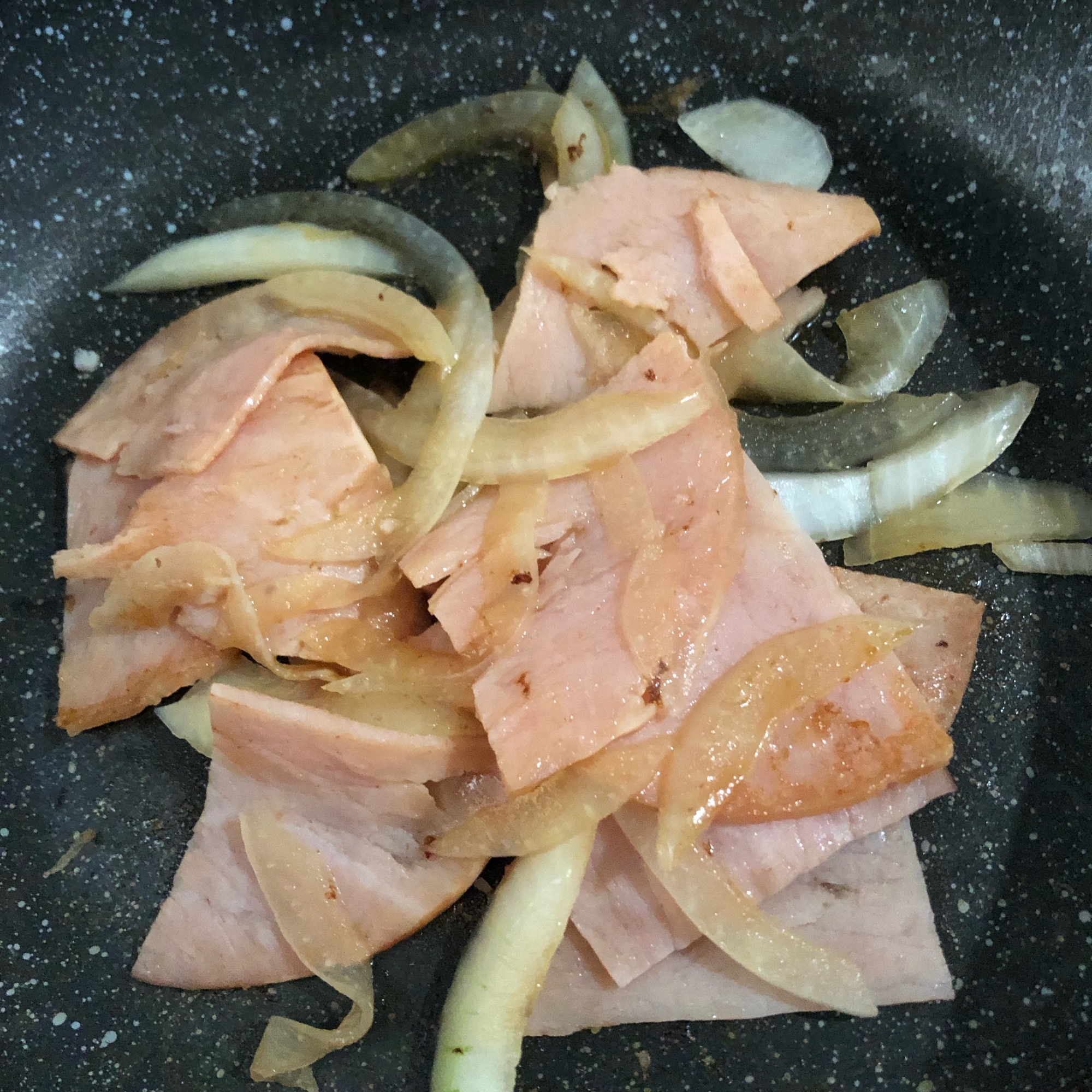 ハムと玉ねぎ