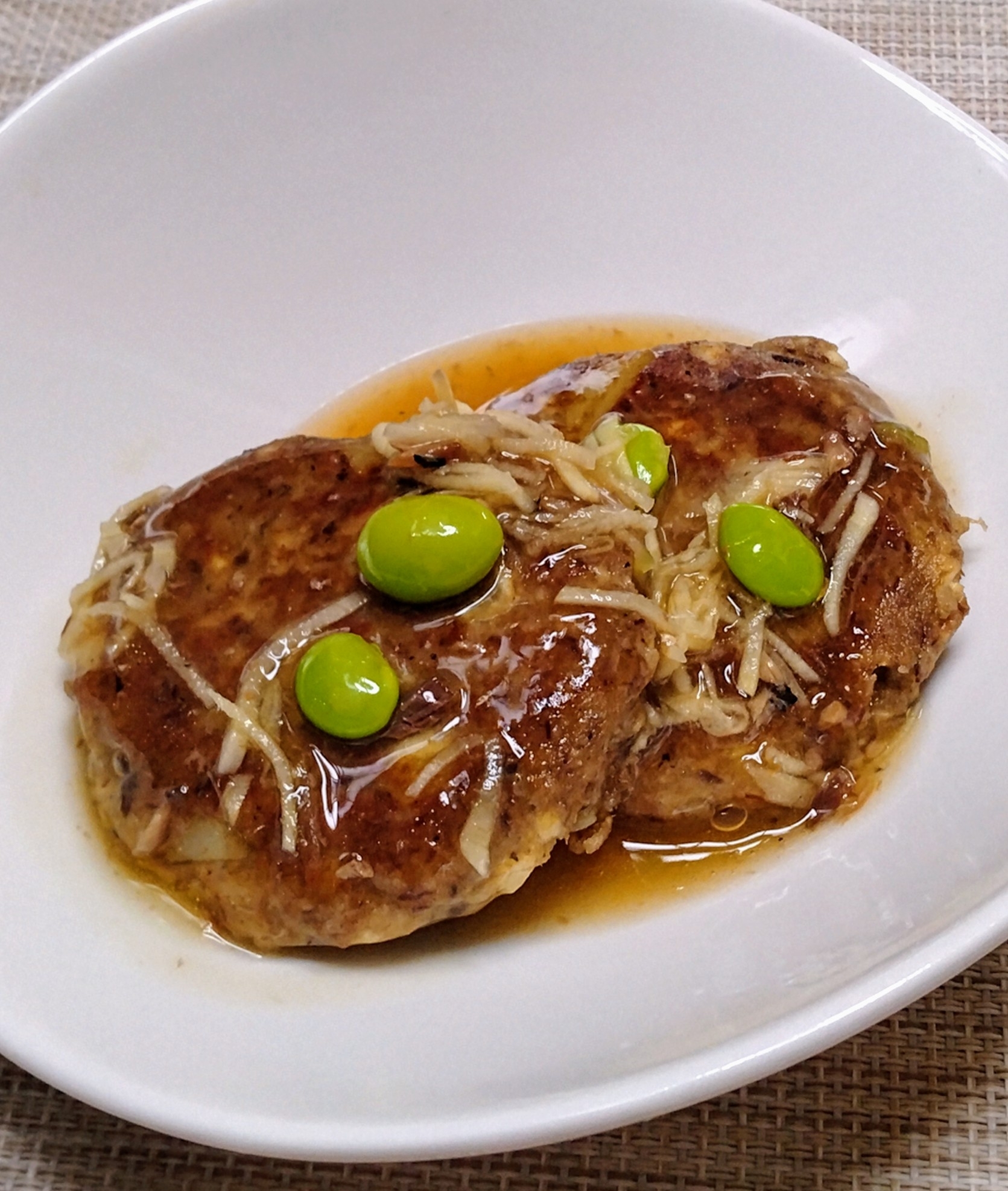 鰯缶詰を丸ごと使ったハンバーグ