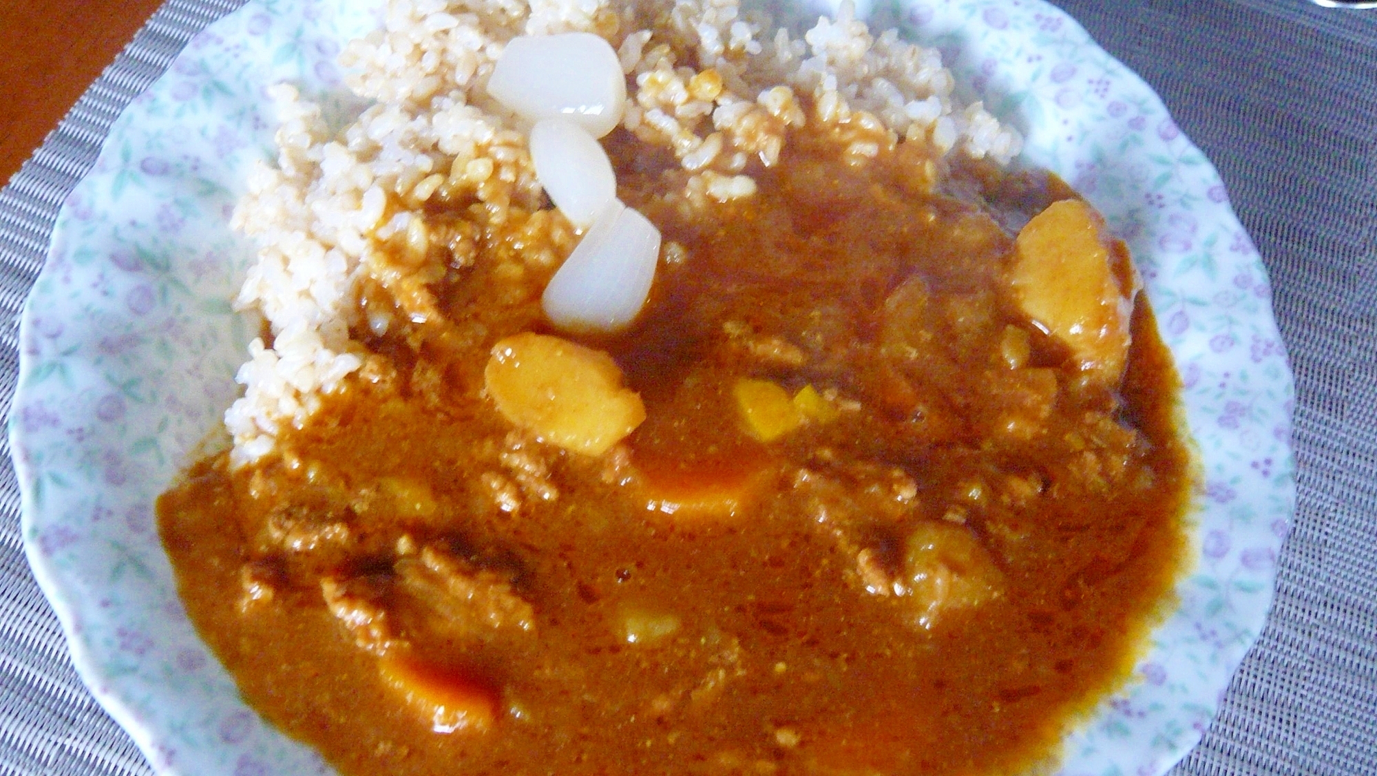 ♥　ズッキーニ入り！　合いびき肉カレー　♥