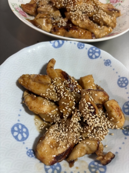 鶏胸肉で簡単♪手羽風揚げない甘辛照焼チキンお弁当に