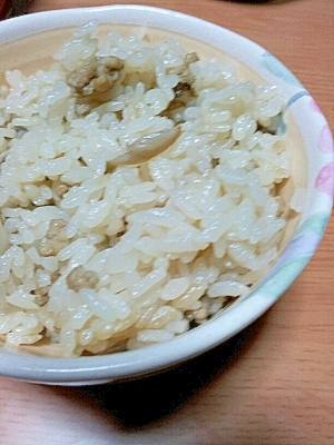 鶏肉とマイタケの炊き込みご飯☆