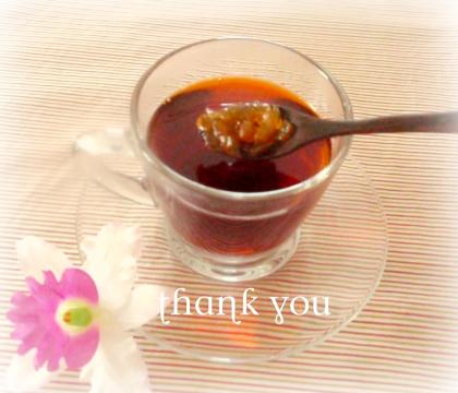 自家製のマーマレードとタイ紅茶葉で作ってみましてが、よく合いましたよ～！
美味しいレシピ、ありがとうございます。ごちそうさまでした！