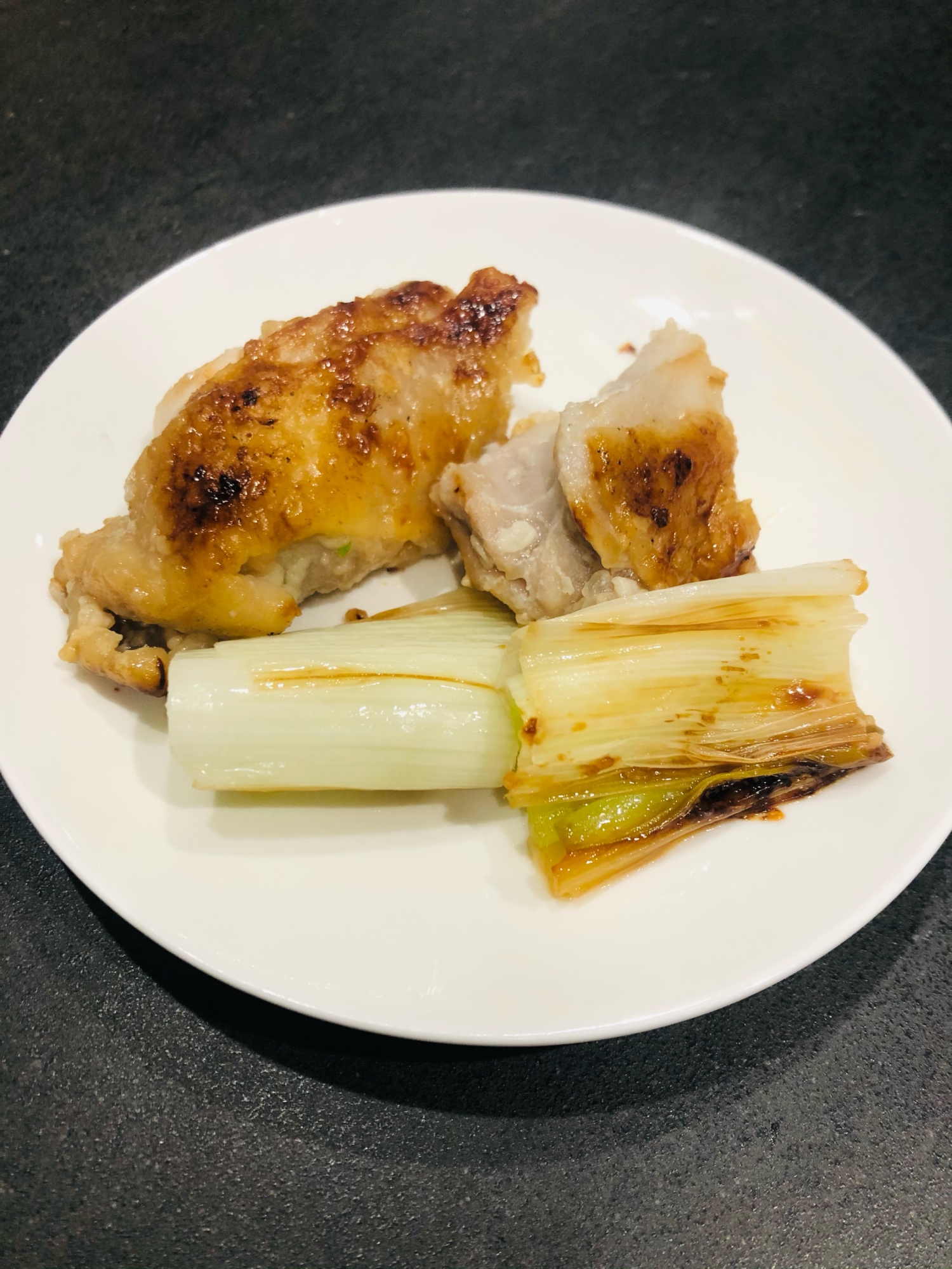 鶏とネギの塩麹焼き