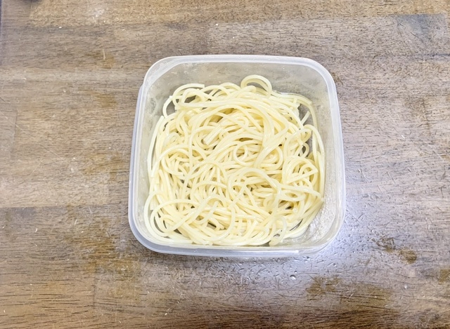 付け合わせレシピ　シンプルパスタ
