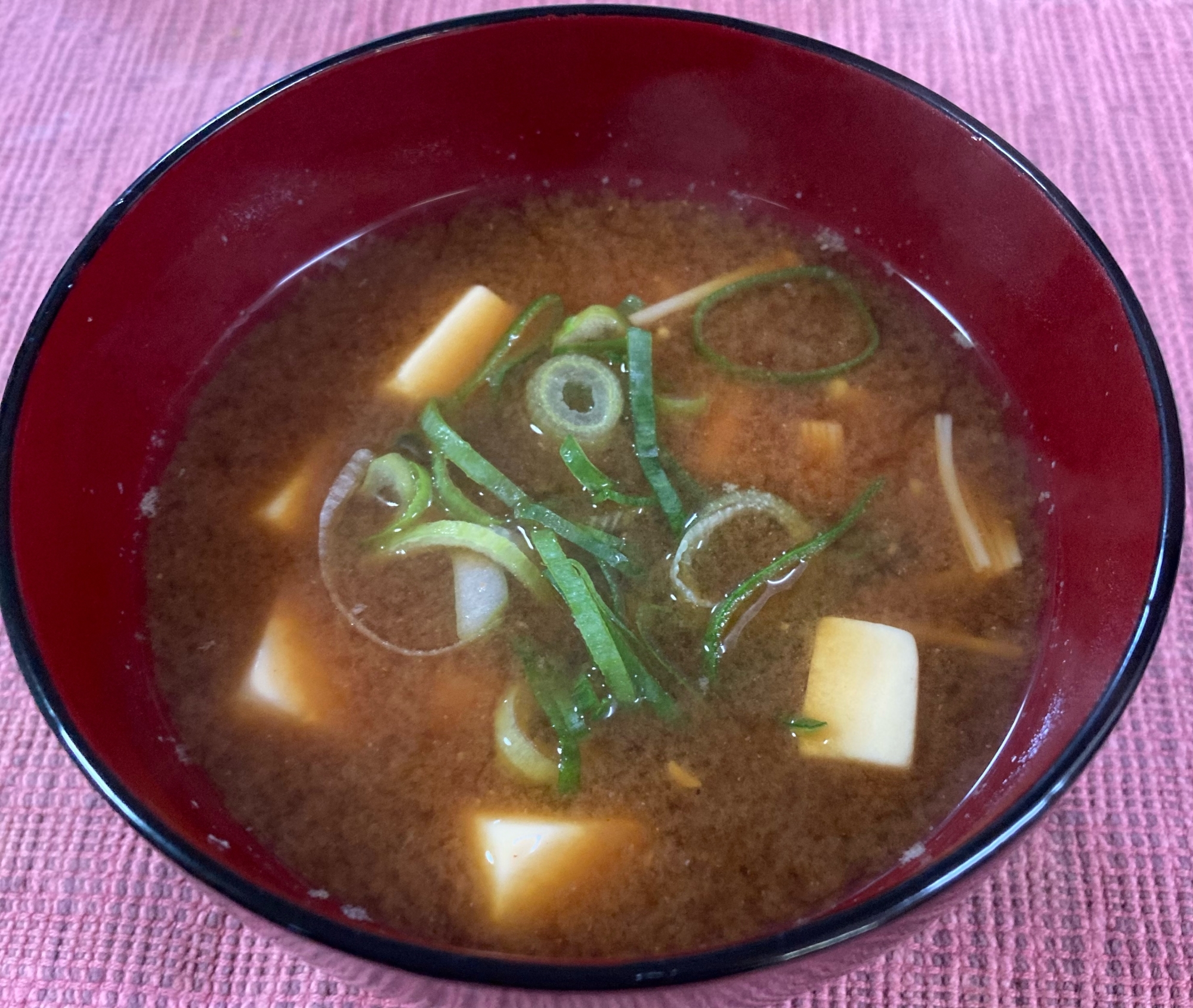 簡単！豆腐えのきの味噌汁