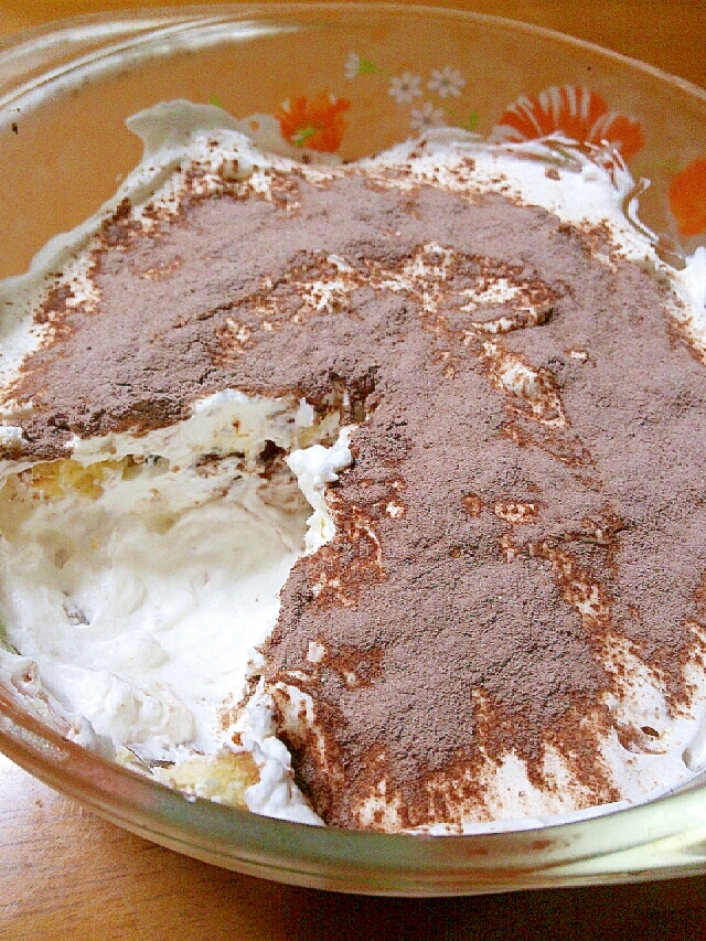 簡単 混ぜるだけ 水切りヨーグルトでティラミス レシピ 作り方 By エミ ミ 楽天レシピ