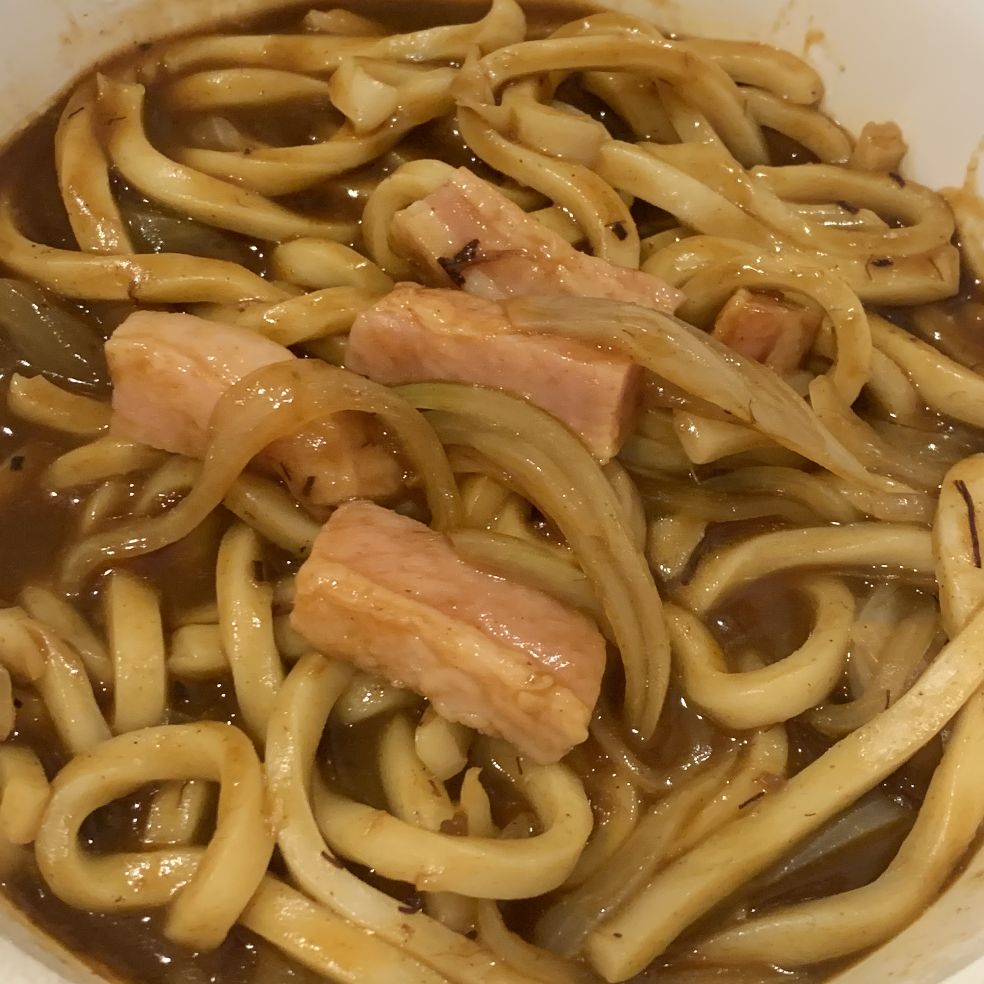 カレーベーコンうどん