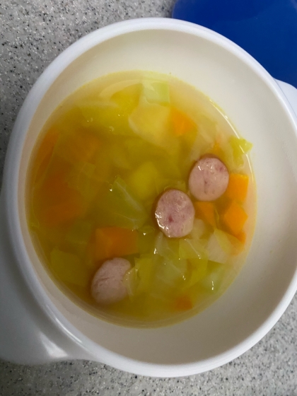 ベーコンと春野菜のスープ