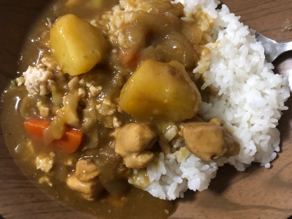 ゴロゴロ野菜のチキンカレー