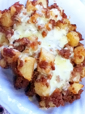 じゃがいも 挽肉の味噌炒めのチーズ焼き レシピ 作り方 By 鈴 蘭 楽天レシピ