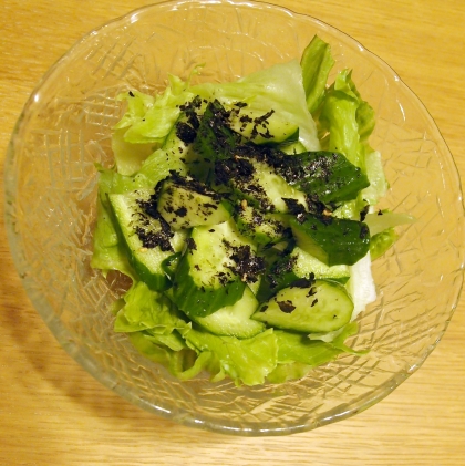 海苔の風味が良いですね
とても美味しいサラダでした
ご馳走様でした