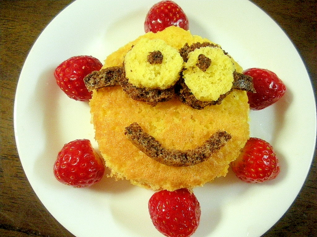 スポンジケーキでミニオン レシピ 作り方 By Kojarin7 楽天レシピ スポンジケーキでミニオン レシピ 作り方 By Kojarin7 楽天レシピ