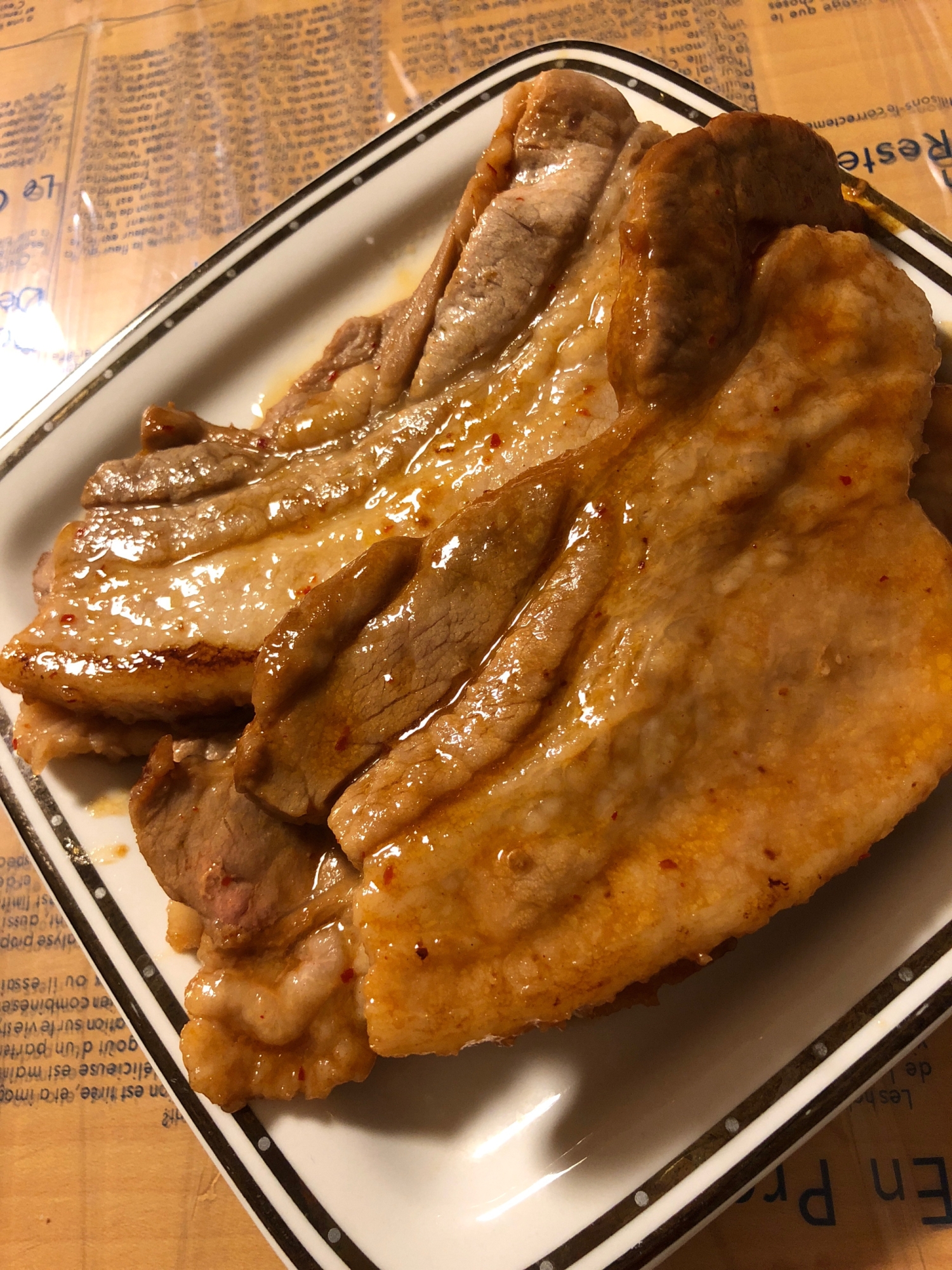 豚肉のキムチ焼き