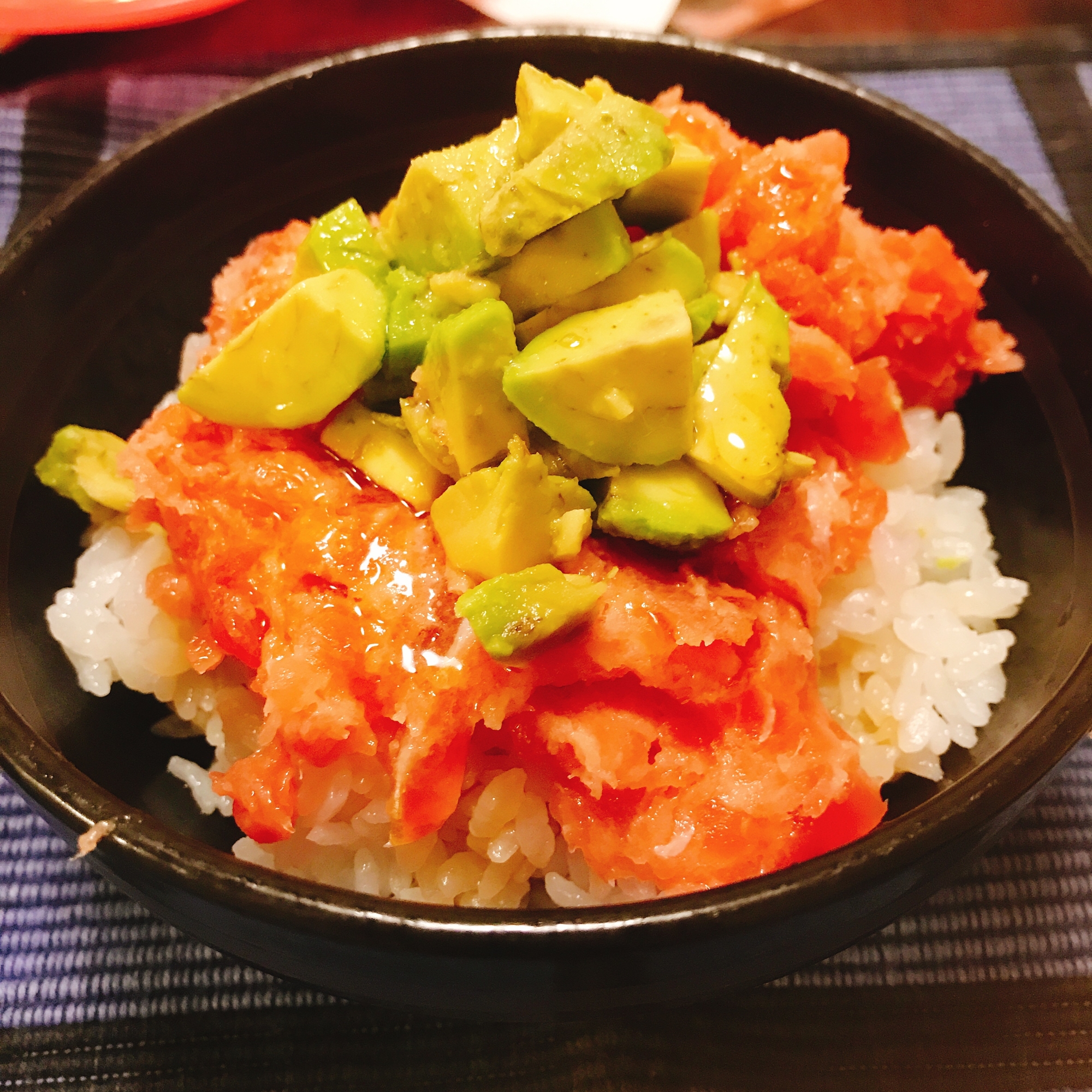 手抜きカドグロ丼