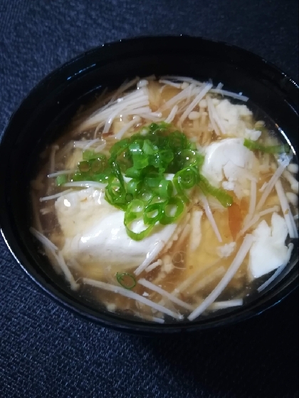 おぼろ豆腐のえのきあんかけ