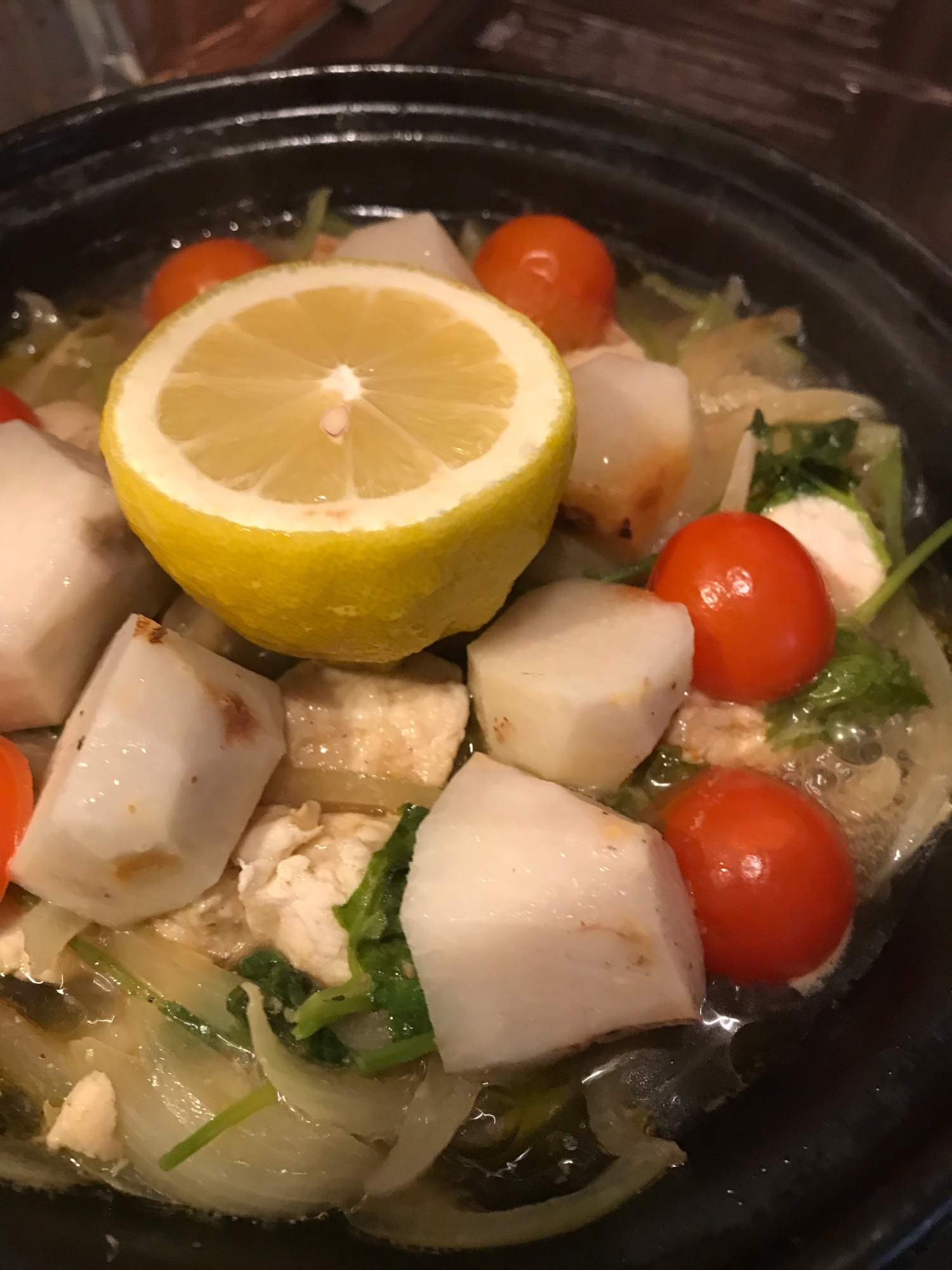 本格風?!ササミと里芋のスパイシータジン!