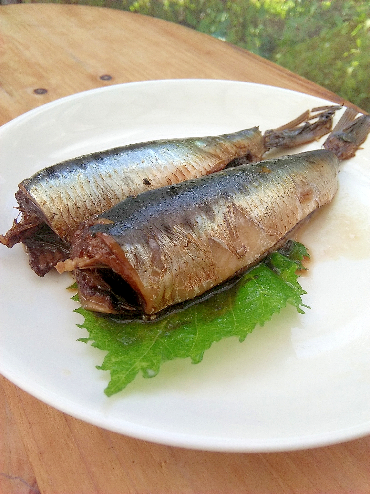 圧力鍋で簡単！　いわしの梅煮♪