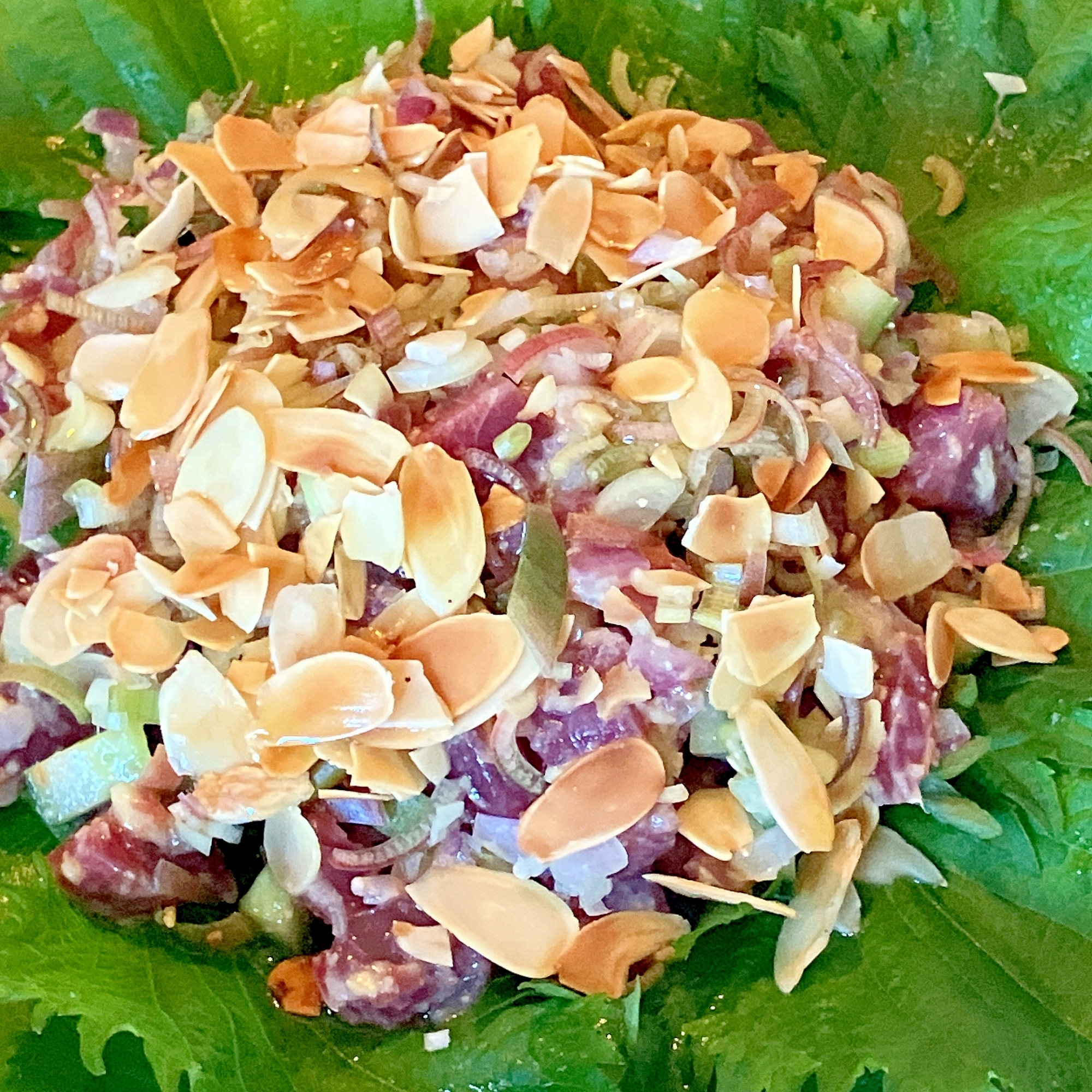 洒落た味わい♪かつおの洋風なめろう