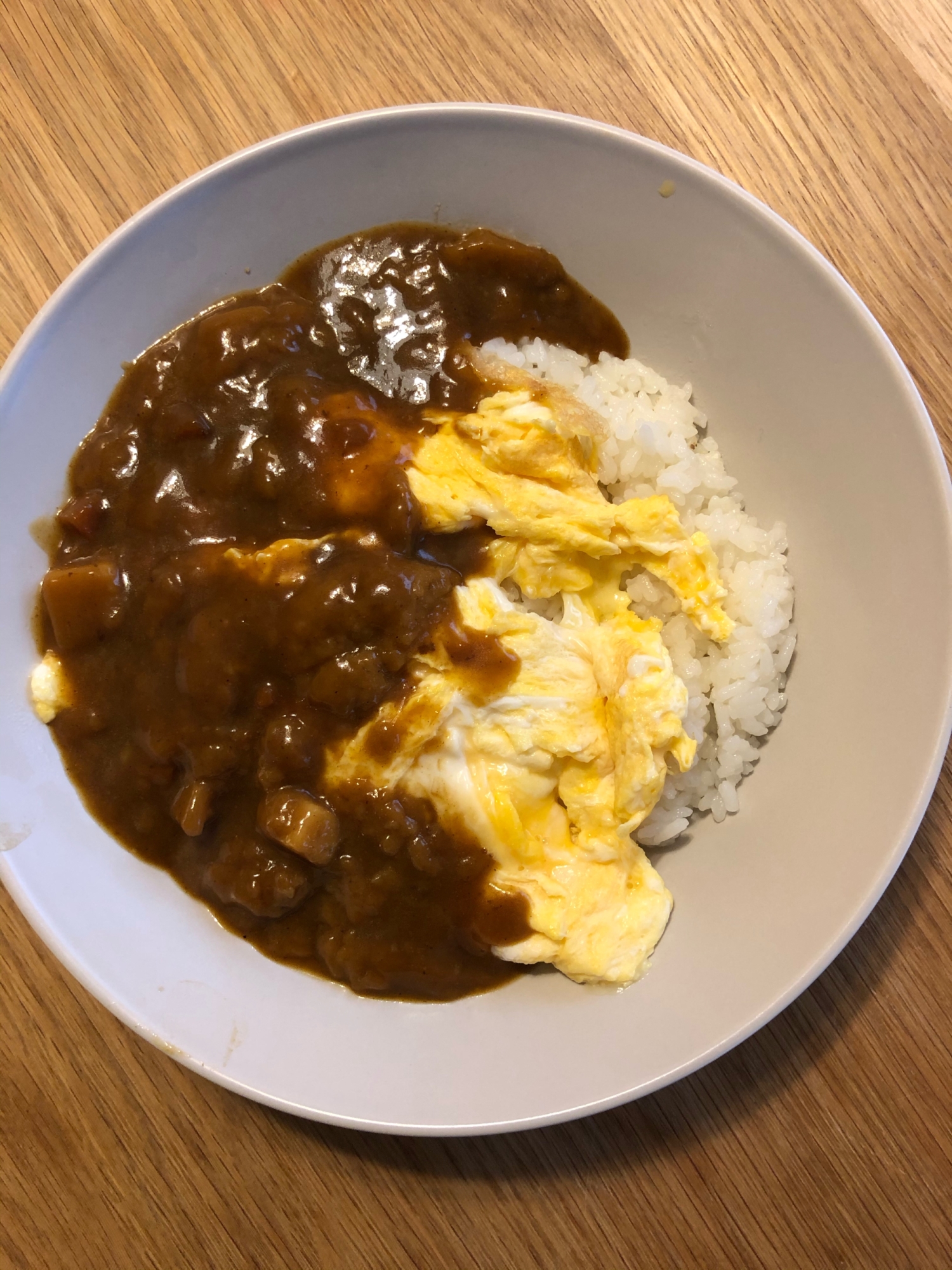 レトルトカレーで！オムチーズカレー