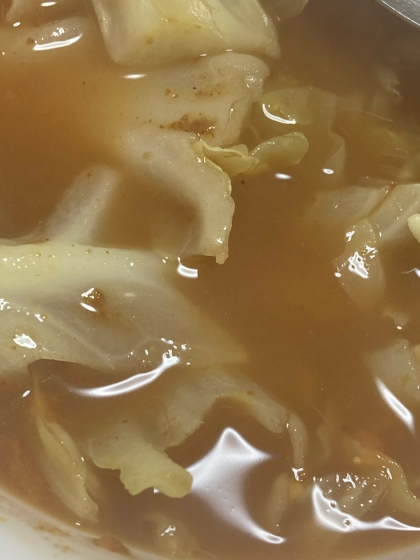 食べるスープ♫じゃが芋&キャベツのカレースープ