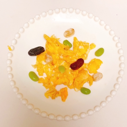 豆活しましょ☘ヘルシーお豆スクランブルエッグꕤ୭*