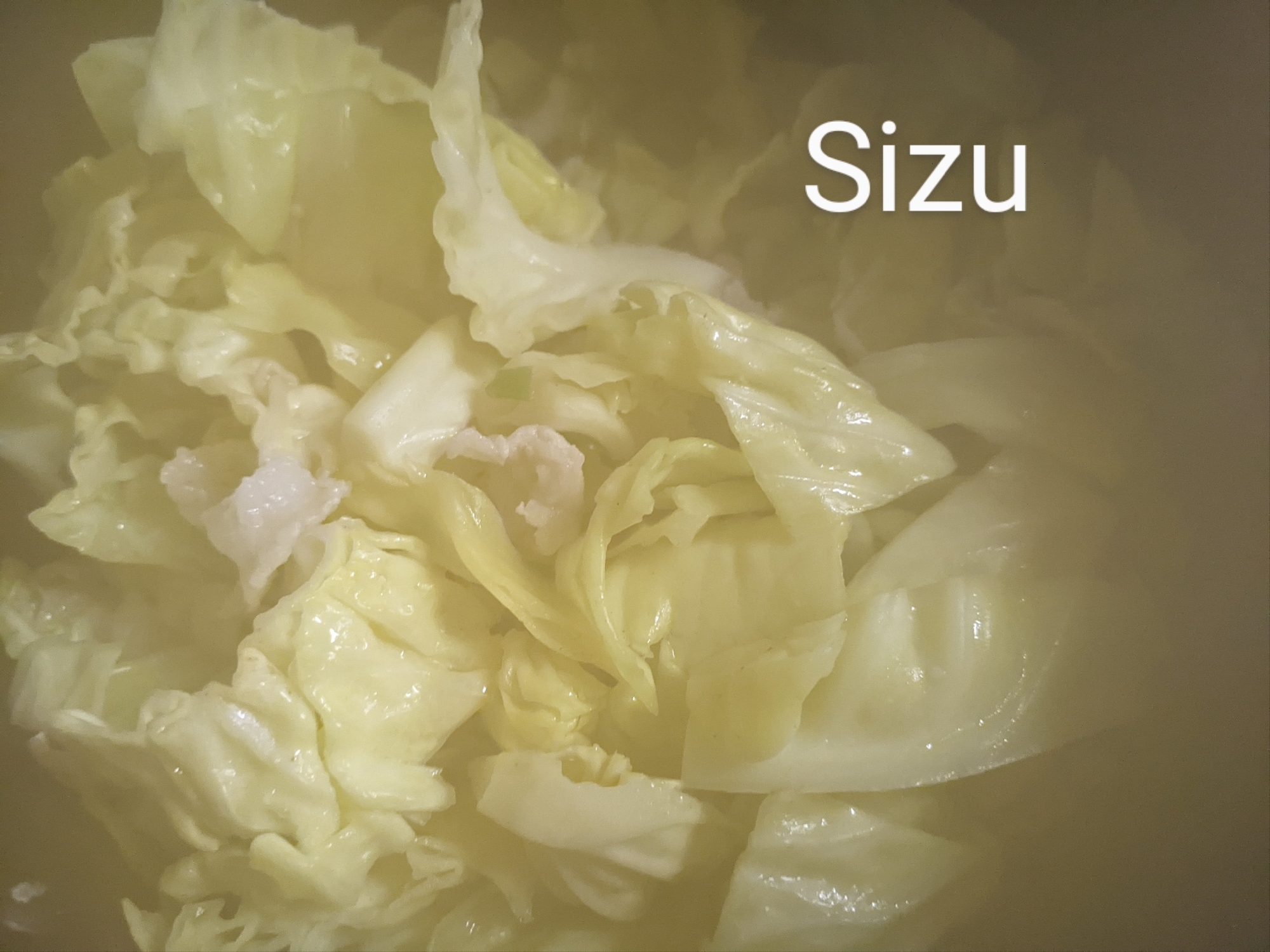 蒸しキャベツ