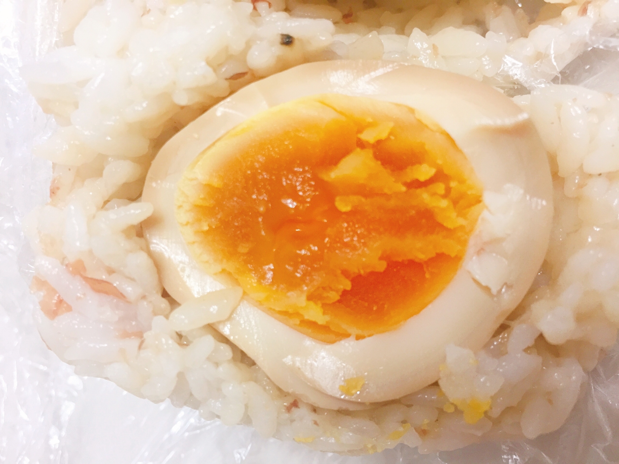 ボリューム満点煮卵おにぎり