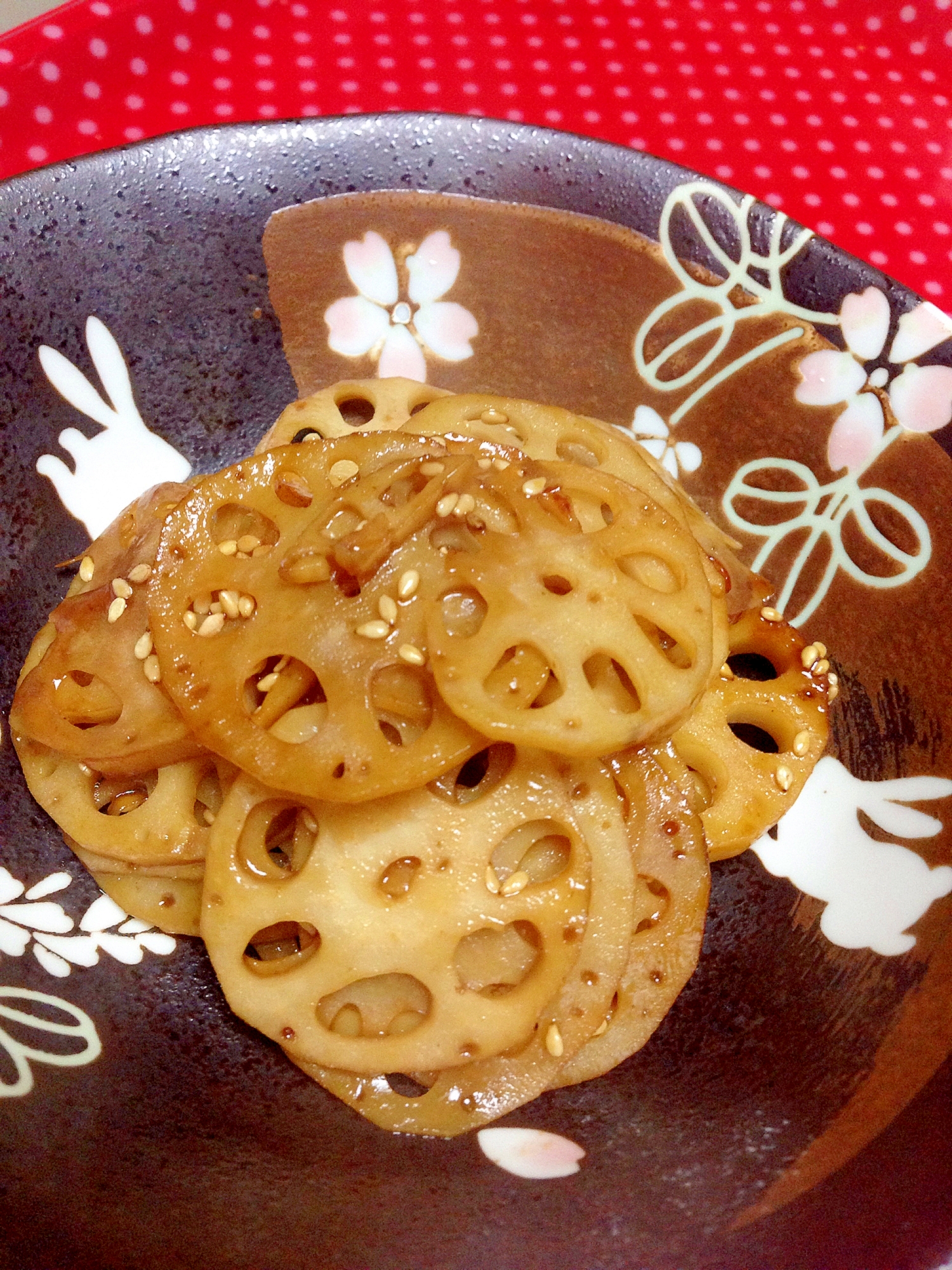 可愛い花柄 蓮根のシャキシャキきんぴら レシピ 作り方 By いちごみるく 楽天レシピ