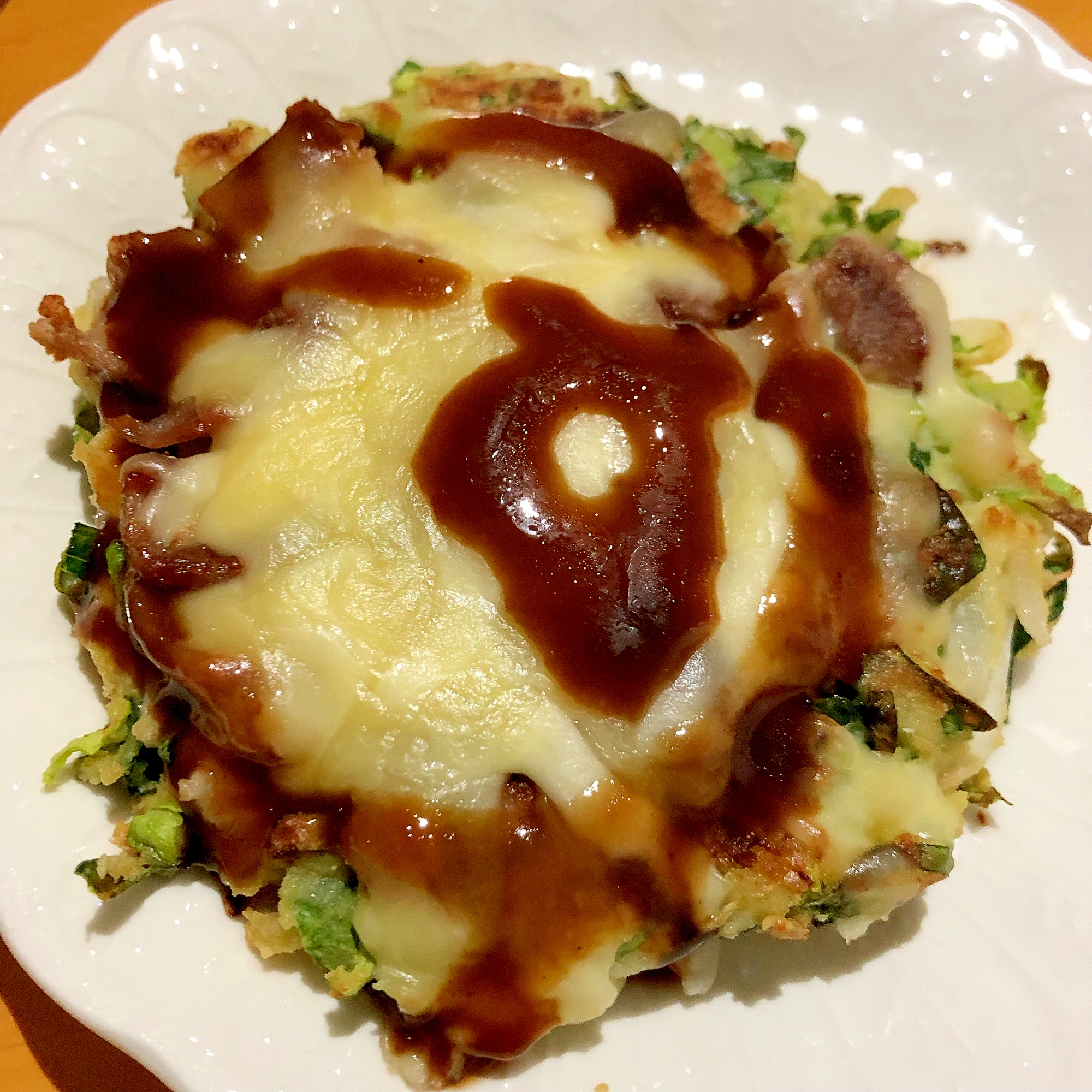 チーズのせお好み焼き レシピ 作り方 By さくらぐみ 楽天レシピ