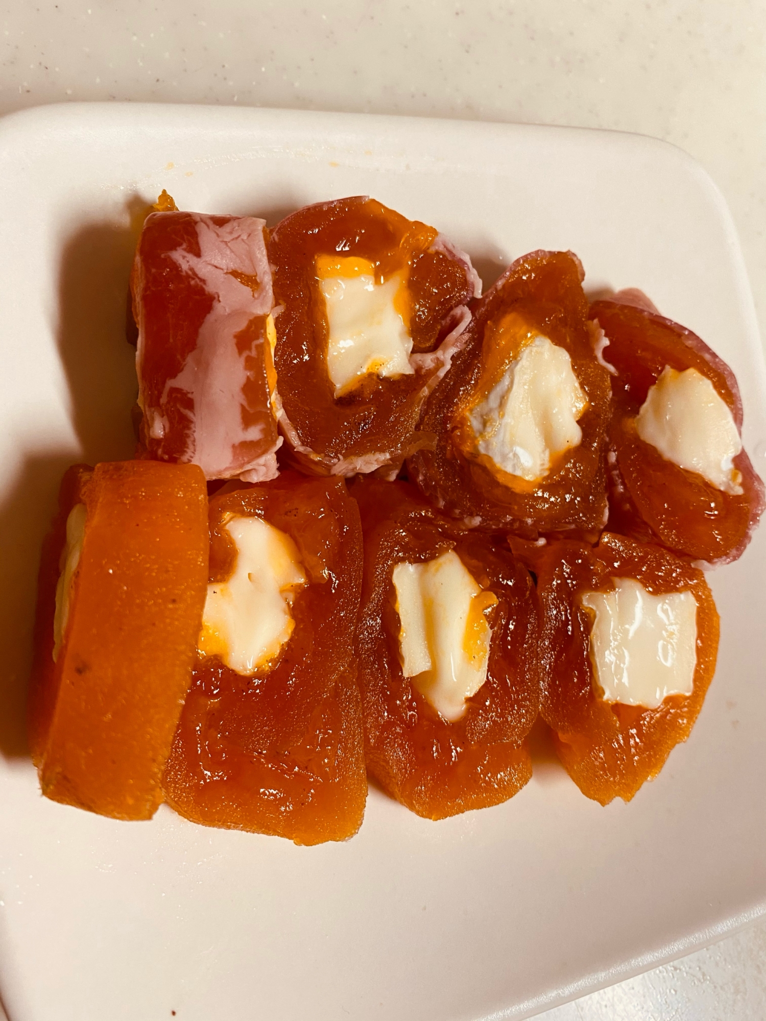 あんぽ柿とカマンベールチーズのおつまみ