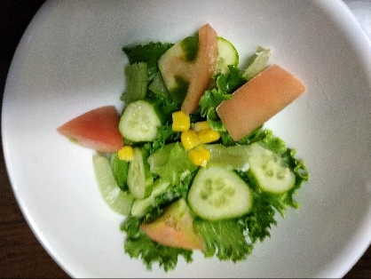 おはようございます。野菜サラダ、美味しくできました。レシピ有難うございました。