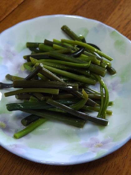 わらびのごま油ポン酢和え