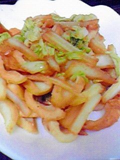 お弁当に☆簡単おいしい☆白菜とちくわの炒め煮♪