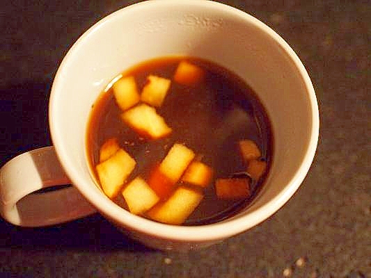 林檎と塩麹で酸味コーヒー♪